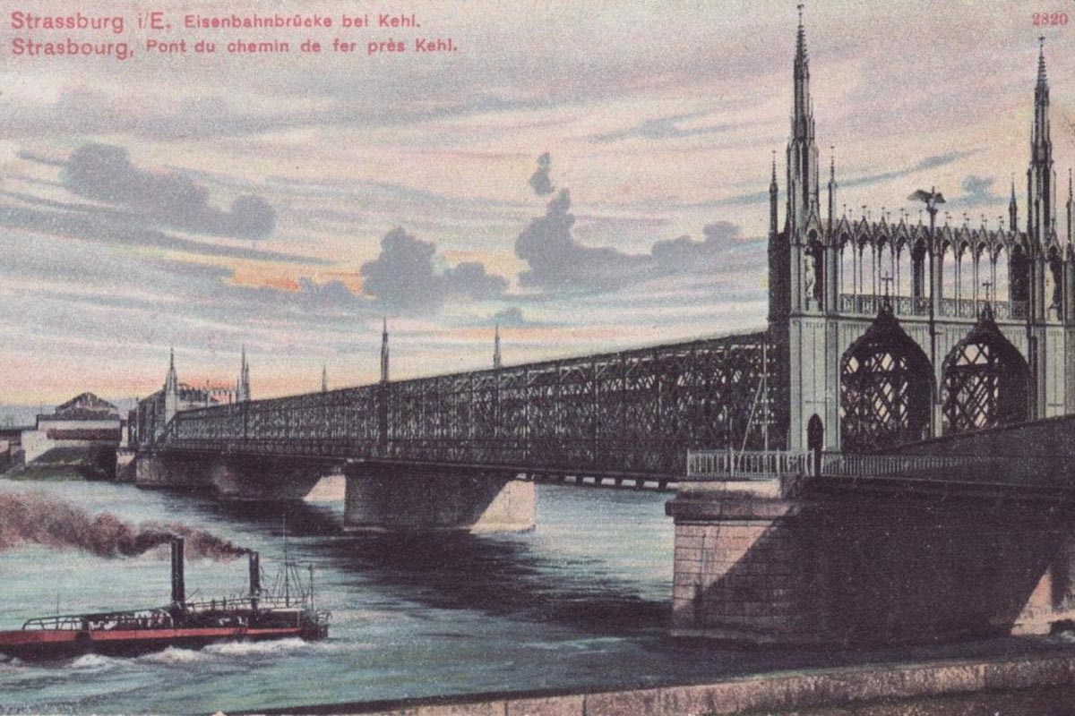 Strasbourg Eisenbahnbrücke bei Kehl